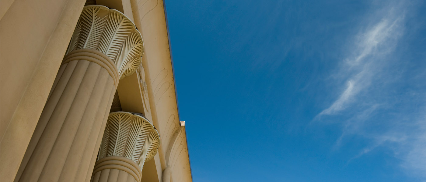 Detail of columns from Egyptian Building